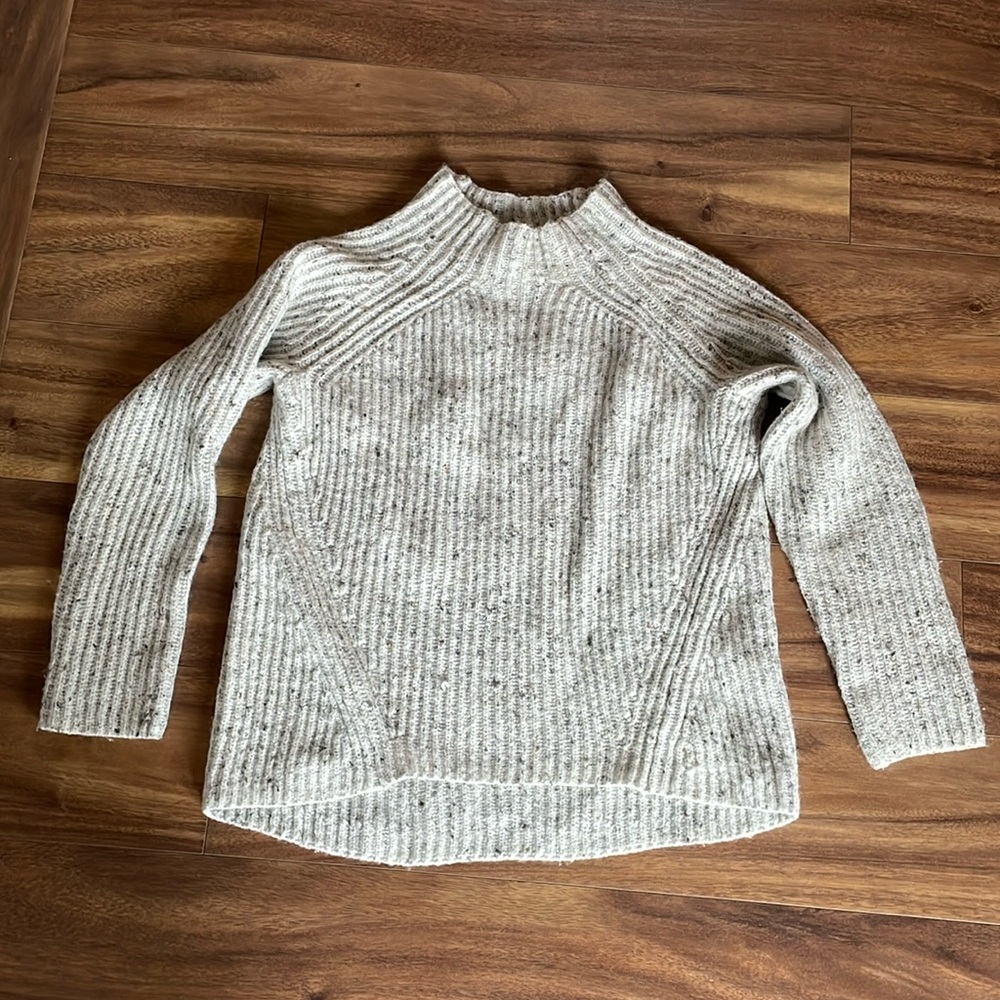 Madewell Gray Turtleneck Sweater